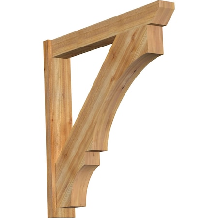 Ekena Millwork Balboa Slat Rough Sawn Outlooker, Western Red Cedar, 6"W x 40"D x 40"H OUT06X40X40BOA06RWR